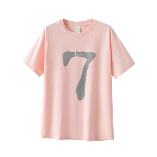 實拍2024春夏新款純棉印花短袖 甜辣風(fēng)潮，舒適與時尚并存