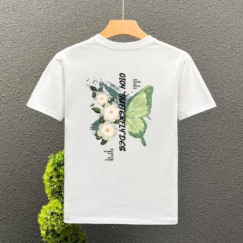 夏季男士時尚之選 韓版寬松短袖T恤，潮流休閑新風(fēng)尚